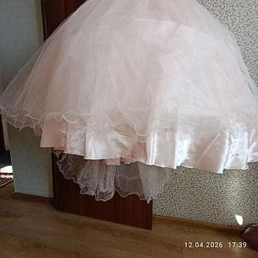 пышный платья: Детское платье, цвет - Розовый, Новый — 3