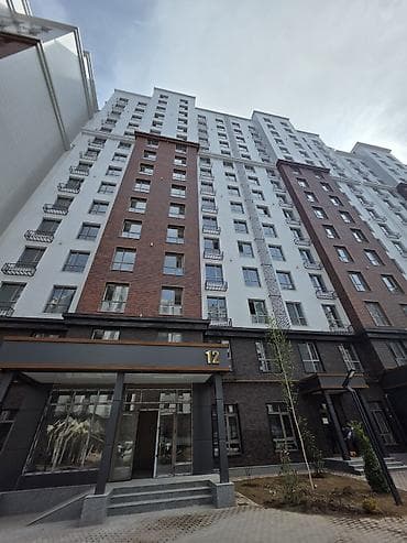 суточный квартира 2 ком бишкек: 2 комнаты, 83 м², Элитка, 12 этаж, Готовая ПСО (под самоотделку) — 2