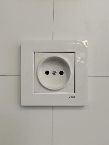 Розетка, С заземлением, Viko, Встроенные, 1 гнездо — 1