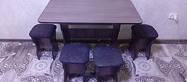 маленький уголок: Кухонный стол и стул, Самовывоз, цвет - Коричневый — 1