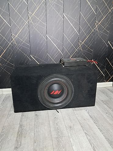 Сабвуфер в короба с фазоинвертором + автомобильный усилитель Комплект