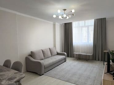 долгосрочная квартира в бишкеке: 2 комнаты, 73 м², Элитка, 6 этаж, Евроремонт — 7