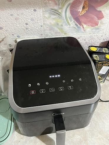 frye: Аэрогриль (фритюрница без масла) Midea с сенсорной панелью - Бренд — 2