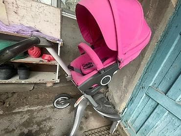 универсальные коляски stokke xplory: Коляска, Stokke, цвет - Розовый, Б/у, Самовывоз, Платная доставка — 1