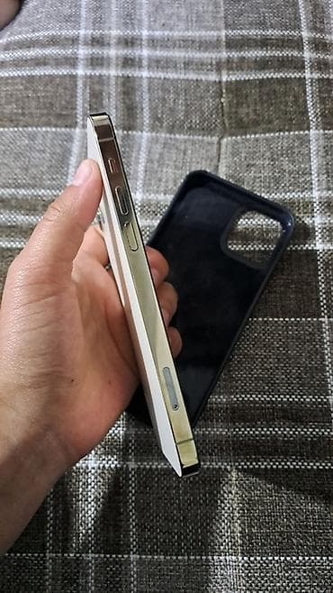 умные часы gps: IPhone 12 Pro, Б/у, 128 ГБ, Золотой, Чехол, 73 % — 5