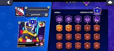 бу чехол: Аккаунт Brawl Stars Характеристики: - Ранг/лига: показаны — 3