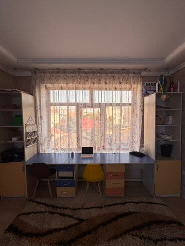 подростковая мебель на заказ: Детский/подростковый гарнитур мебели в ярких цветах (оранжевый, синий — 5