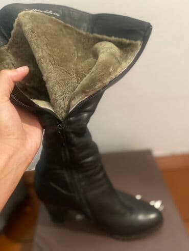 Продаю сапоги Molka, натуральная кожа с натуральным мехом. Одевала 2 — 2