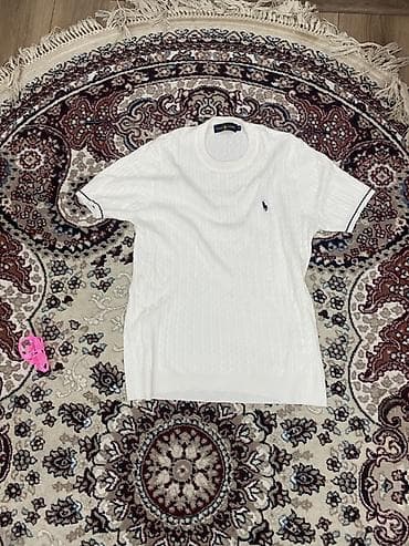 lauren: Мужская футболка, M, Polo Ralph Lauren, Новый, цвет - Белый, Платная доставка — 1
