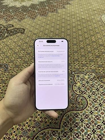 apple mac: IPhone 15 Pro Max, Natural Titanium, 87 % — 2