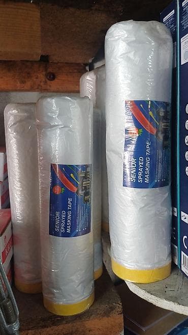 пэт ленты: Маскировочная плёнка с клейкой лентой SENIOR Sprayed Masking Tape — 1