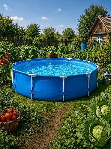 Продаю бассейн в Связи с переездом большой круглый каркасный быстро at lalafo.kg Продаю бассейн в Связи с переездом большой круглый каркасный быстро