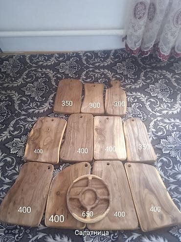 Разделочные доски и салатница из натурального дерева - Материал