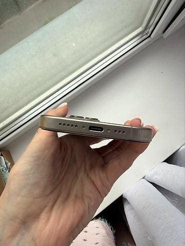 iphone хs max: IPhone 15 Pro, Б/у, 128 ГБ, Natural Titanium, Коробка, 82 % — 6