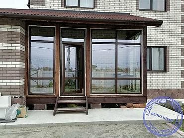 Услуги по строительству и ремонту: Алюминиевое остекление террас и веранд - Панорамные алюминиевые — 3
