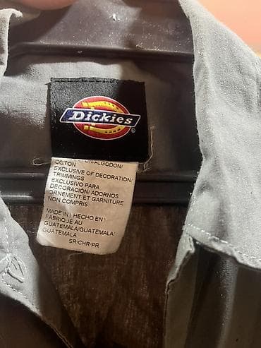 костюмы для детей: Комбинезон рабочий Dickies, серый, с коротким рукавом и фронтальной — 4