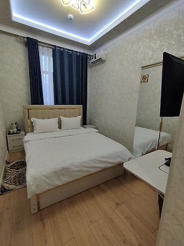 квартир и домов: 1 комната, Люкс, элитка, Бишкек Парк ТРЦ, Душевая кабина, Постельное белье, Кондиционер — 10