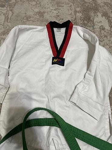 Спорт и отдых: Добок, кимоно для таеквон-до с кожаным согги(обувью) Размер добока — 2