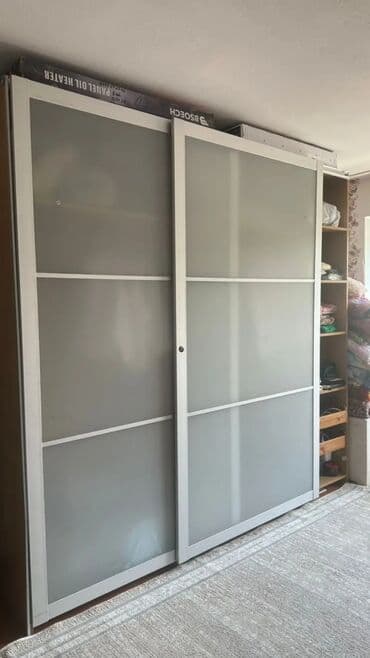 Шкаф для одежды, Б/у, Прямой, Дерево