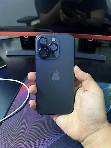 iphone 5a: IPhone 15 Pro, Б/у, 256 ГБ, Black Titanium, Чехол, 88 % — 2