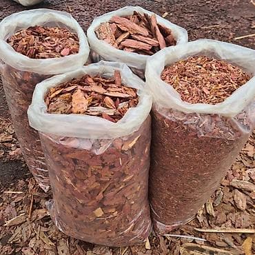 стружка опилки: Мульча Кара для оформления сада клумб, ФРАКЦИЯ 3-5 5_10 до см. мешок — 2