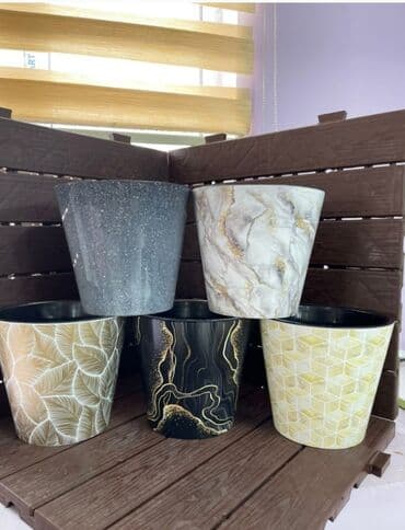 цветочница: Цветочные горшки Лотки, Висячие горшки, Прямоугольные горшки — 18