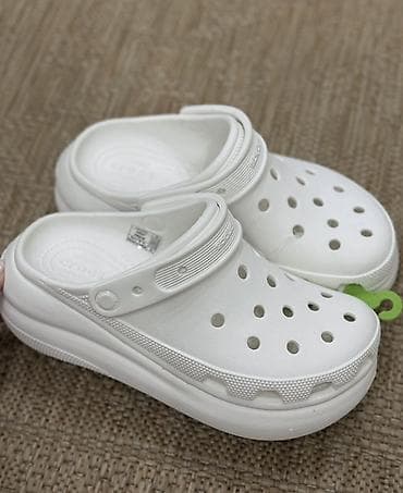 Сабо, 36, 37, 38, Crocs, Новый, цвет - Белый