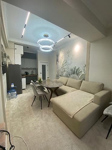 osh flats: 1 комната, 45 м², Элитка, 4 этаж, Дизайнерский ремонт — 8