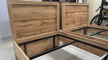 Кровати: Односпальная кровать 190*90см с фабричным матрасом “Эсал”. Основание — 7