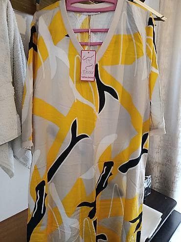 Жеке буюмдар: Платье CHARM fashion brand - Свободный крой, длина миди - V-образный — 1