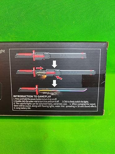 Автокреслолор: Меч игрушка музыкальная🗡️ Комплектация товара: меч, провод зарядки — 9