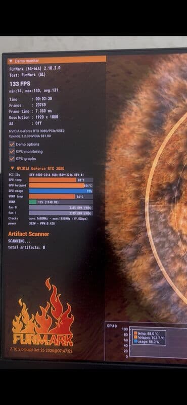 3ds max: Компьютер, ядер - 6, ОЗУ 32 ГБ, Для работы, учебы, Б/у, Intel Core i5, NVIDIA GeForce RTX 3080, NVMe — 3