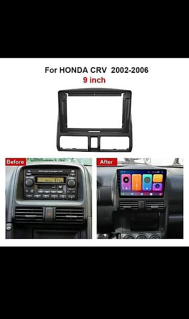 экран авто: 9-дюймовая мультимедийная магнитола с рамкой для Honda CR‑V II — 2