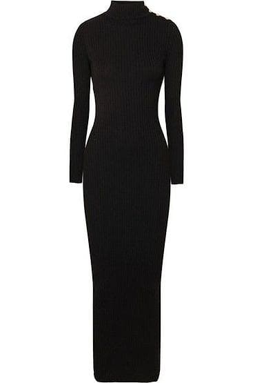 Повседневное платье, Осень-весна, Длинная модель, Трикотаж, Прямое, M