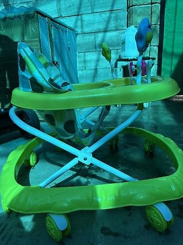 stick game: Детские ходунки с игровой панелью - Яркий корпус салатово‑жёлтого — 3