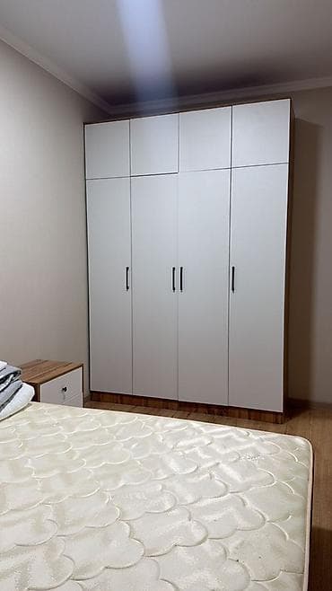 помощник полка: Спальный гарнитур, Двуспальная кровать, Дерево, цвет - Белый — 2