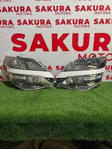 козырек виш: Комплект передних фар Toyota Б/у, Оригинал, Япония — 1