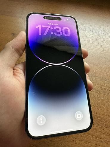 Техника жана электроника: IPhone 14 Pro Max, Колдонулган, 256 ГБ, Deep Purple, Каптама, 76 % — 2