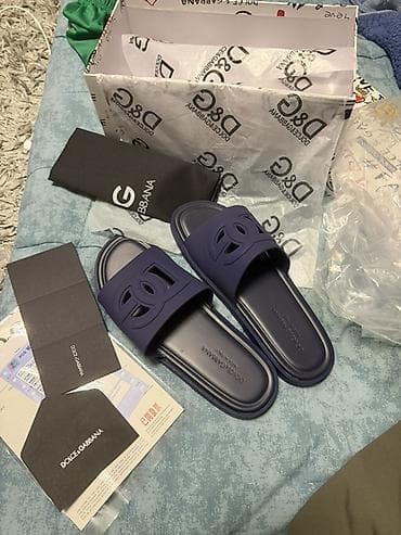 мото обувь: Сланцы Dolce & Gabbana Люкс качество масловые🔥🔥😍👍 - Модель — 2