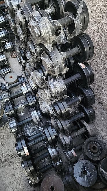 диски спортсмен: Гантели литые разборные, 1кг 170 сом классические «Musaffo Metal» — 1