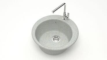 цена на столешницы для кухни: Кухонная мойка Glanz Виктори J030 Каменная мойка из литого мрамора — 3