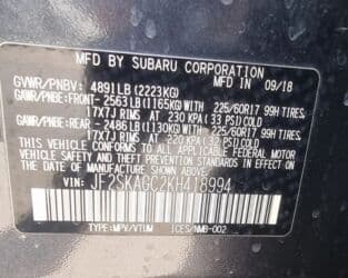 шины на форанер: Subaru Forester: 2019 г., Бензиновая, Кроссовер — 27