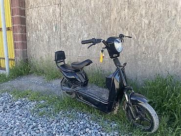 батарейка для скутера: Электроскутер (городской мопед) черного цвета Описание и особенности — 4