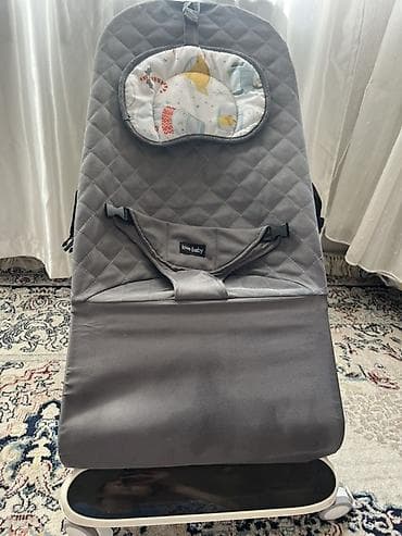 Шезлонг-качалка для малышей Love Baby - Эргономичное кресло с мягкой