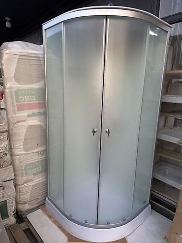 Душ кабинасы Жарым тегерек, Жабуусу: Жылтырабаган — 1