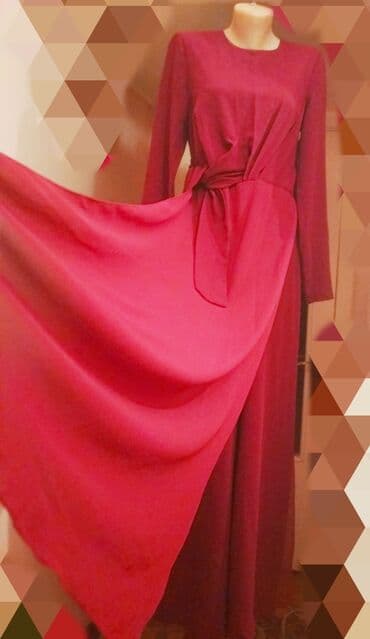 длинные платья для беременных: Вечернее платье, Длинная модель, Креп, С рукавами, M — 17