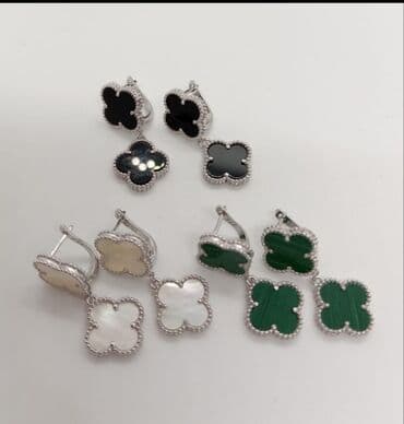 эксклюзивные свадебные пригласительные: Серебро Италия Ванклиф Серебряные Серьги Цена за 1шт 2500сом Есть — 1