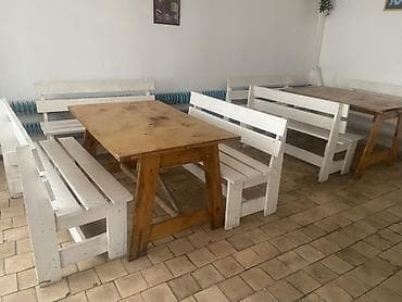 скупка палет: Стол и стул для кафе, Б/у — 1