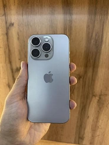 IPhone 15 Pro, Б/у, 128 ГБ, White Titanium, Чехол, Кабель, Коробка, 77 %