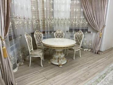 кухонный стол и стулья купить недорого: Кухонный стол и стул, Новый, В рассрочку, Бесплатная доставка, цвет - Белый — 6